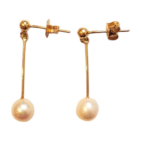V-455544003_1_565.jpg?pristine  14K Yellow Gold Pearl Dangle Earrings #18029